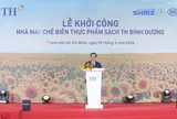 Nhà máy chế biến thực phẩm sạch TH Bình Dương: Mốc son mới trên con đường vì sức khỏe cộng đồng