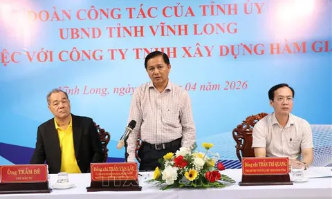 Vĩnh long: Tỉnh ủy, UBND tỉnh tạo điều kiện cho nhà đầu tư thực hiện tiến độ các dự án đầu tư trọng điểm.