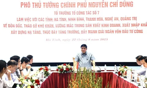 Phó Thủ tướng Nguyễn Chí Dũng làm việc với 5 địa phương để 'gỡ vướng', thúc đẩy tăng trưởng