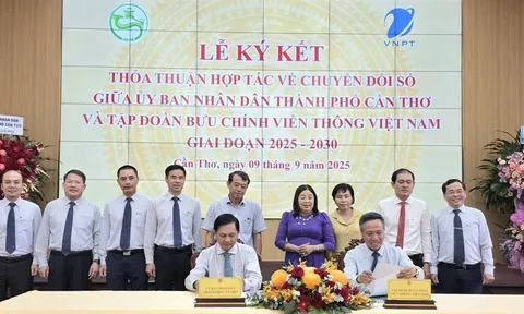 TP. Cần Thơ và Tập đoàn VNPT ký thỏa thuận hợp tác chuyển đổi số