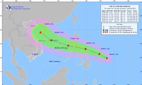 Biển Đông sắp đón bão số 10, dự báo cường độ cực đại không mạnh như bão số 9