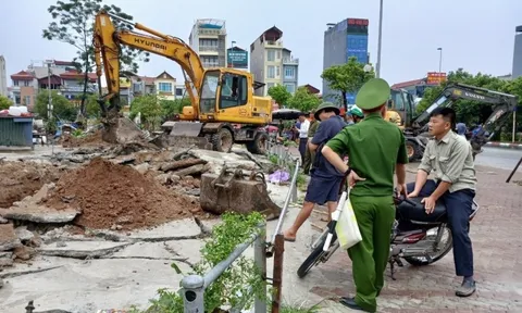 Ra quân chỉnh trang đô thị tuyến đường Võ Nguyên Giáp tại xã Vĩnh Thanh