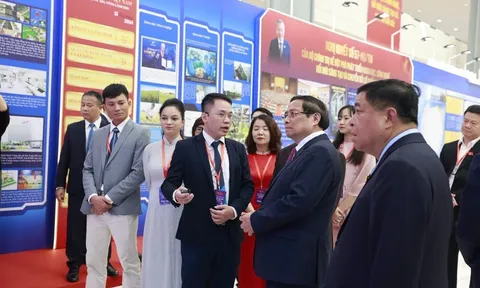 Không gian triển lãm tại Đại hội Đảng bộ Chính phủ: Dấu ấn một nhiệm kỳ hành động, đổi mới và phát triển