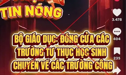 Bộ Giáo dục và Đào tạo bác tin đồn “đóng cửa trường ngoài công lập”
