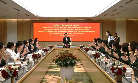 Phó Thủ tướng Hồ Đức Phớc làm việc với Tập đoàn Viettel