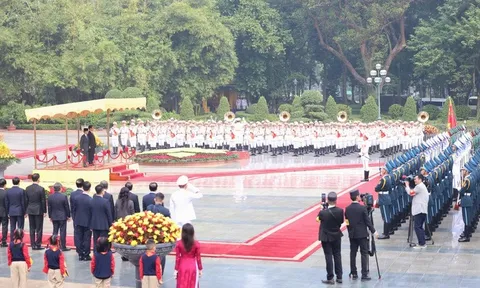 Chủ tịch nước Lương Cường chủ trì lễ đón chính thức Quốc vương Brunei