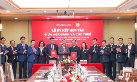 Agribank ‘bắt tay’ ngành Thuế, tăng tốc hỗ trợ hộ kinh doanh chuyển đổi