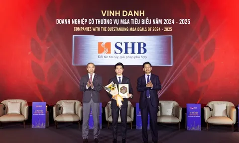 SHB là ‘Doanh nghiệp có thương vụ M&A tiêu biểu năm 2024-2025’
