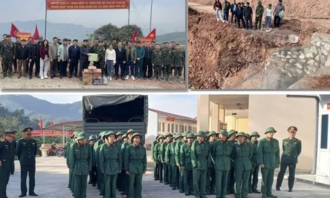 Khi màu áo lính hòa vào nhịp sống thôn bản