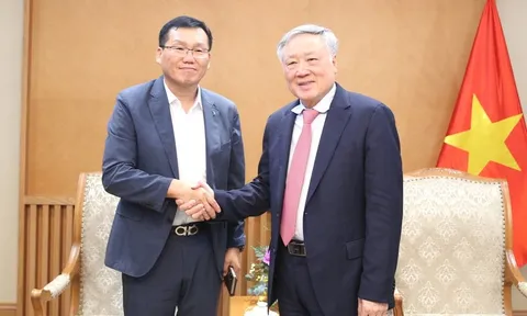 Phó Thủ tướng Thường trực Nguyễn Hòa Bình tiếp Tổng giám đốc điều hành của HD Hyundai Eco Vina