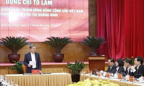 Tổng Bí thư Tô Lâm: Quảng Ninh từng bước trở thành hình mẫu phát triển xanh, hiện đại, sáng tạo và hội nhập quốc tế