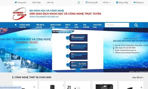 Hơn 4.500 sản phẩm công nghệ chào bán trên Sàn giao dịch KH&CN quốc gia