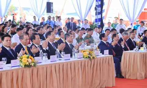 Thủ tướng Lê Minh Hưng dự lễ khởi công tuyến đường sắt tốc độ cao Hà Nội-Quảng Ninh