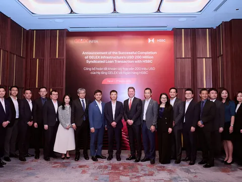 Hạ tầng GELEX công bố hoàn tất khoản vay hợp vốn 200 triệu USD với HSBC