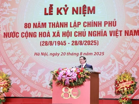Diễn văn kỷ niệm 80 năm thành lập Chính phủ do Thủ tướng Phạm Minh Chính trình bày