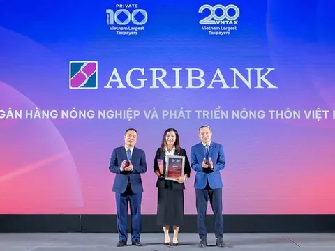 Khẳng định vai trò trụ cột, Agribank vào Top 20 doanh nghiệp nộp ngân sách hàng đầu
