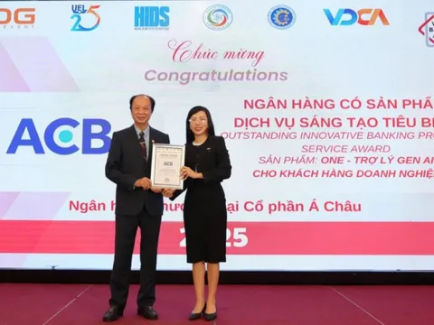ACB vinh dự nhận 2 giải thưởng quan trọng, khẳng định vị thế ngân hàng tiên phong