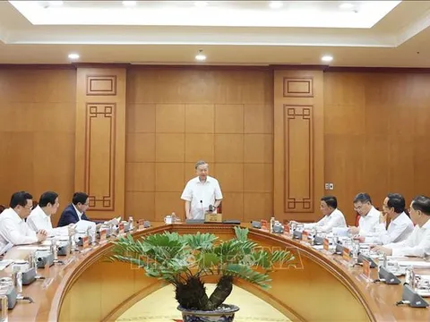 Tổng Bí thư Tô Lâm làm việc với Thường trực các Tiểu ban Đại hội XIV của Đảng