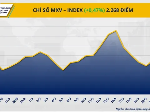 THỊ TRƯỜNG HÀNG HÓA: Lực mua áp đảo, MXV-Index xanh phiên thứ ba liên tiếp