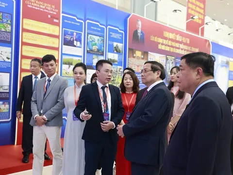 Không gian triển lãm tại Đại hội Đảng bộ Chính phủ: Dấu ấn một nhiệm kỳ hành động, đổi mới và phát triển