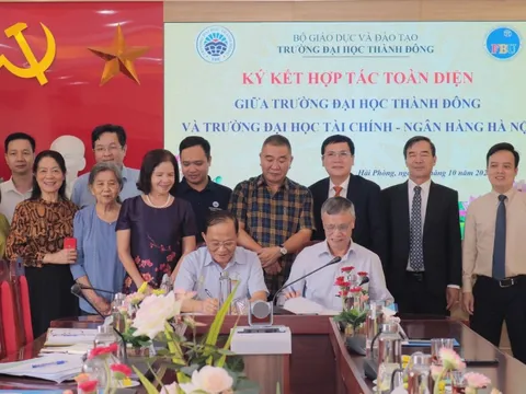 Trường Đại học Thành Đông và Trường Đại học Tài chính – Ngân hàng Hà Nội ký kết hợp tác chiến lược toàn diện