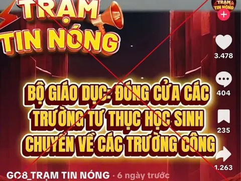 Bộ Giáo dục và Đào tạo bác tin đồn “đóng cửa trường ngoài công lập”