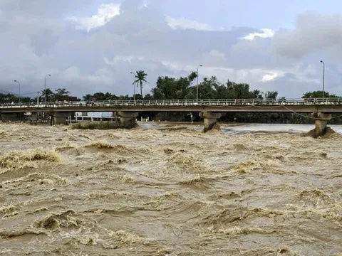Lũ trên sông Cái đang lên nhanh, cảnh báo ngập lụt tại Khánh Hòa