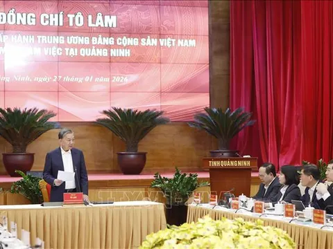 Tổng Bí thư Tô Lâm: Quảng Ninh từng bước trở thành hình mẫu phát triển xanh, hiện đại, sáng tạo và hội nhập quốc tế